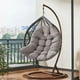 thumbnail image 3 of Cojín para Asiento de columpio de jardín y patio perfecl Gris oscuro 80x120 cm, 3 of 8