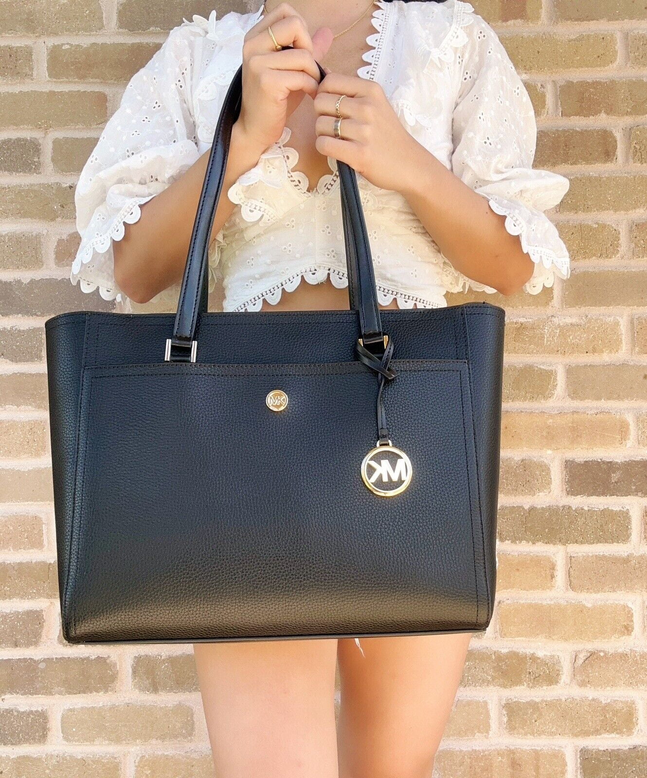 Michael Kors Maisie Large Leather 3-in-1 Tote Bag Pakistan Ubuy