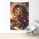 thumbnail image 1 of Tapiz de Mujer Maravilla para colgar en la pared, póster artístico, decoración para dormitorio, sala de estar, dormitorio, fiesta en casa, 60 x 51 pulgadas, 1 of 8