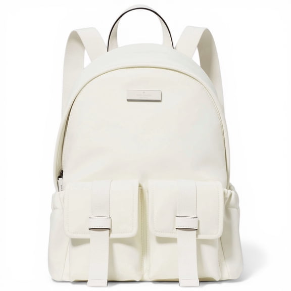 Kate Spade New York Women's Carter Medium Nylon Cargo Backpack (Meringue)