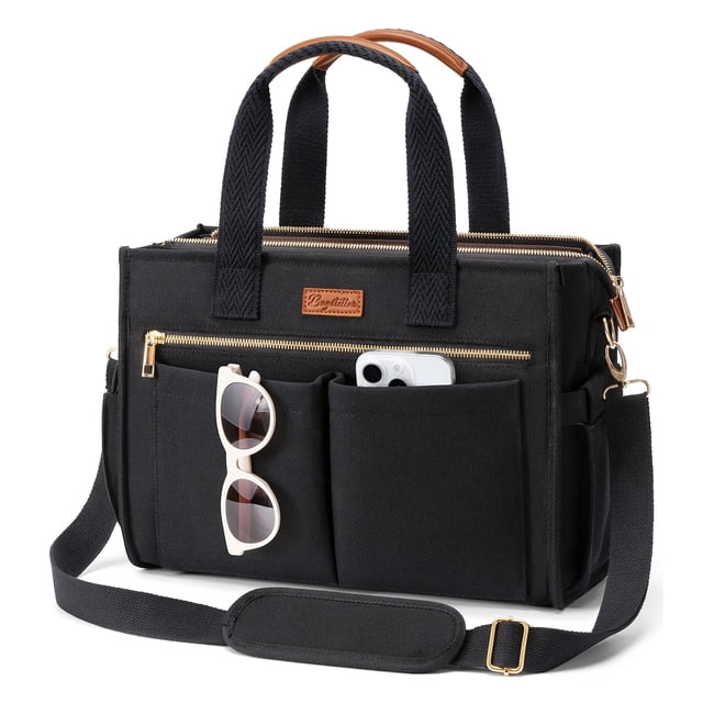 Bolso tote de lona Bagstellar grande tipo bandolera para laptop
