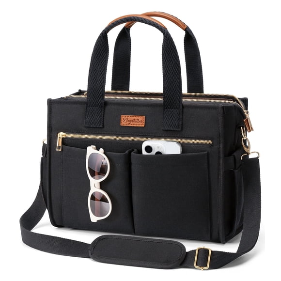 Bolso tote de lona Bagstellar grande tipo bandolera para laptop
