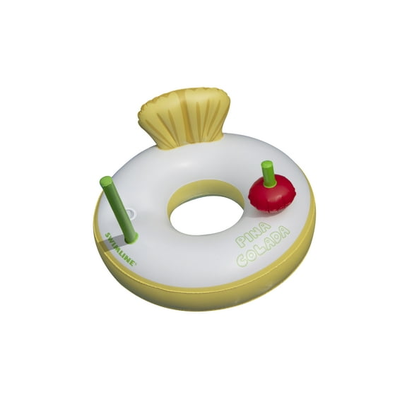Swimline Pina Colada Inflatable Pool Ring, White/Yellow