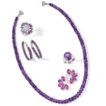 thumbnail image 5 of Ross-Simons Amethyst Bead Necklace With Sterling Silver, Women's, Adult, 5 of 6