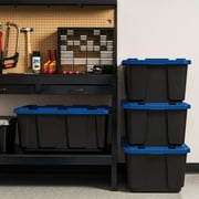 IRIS 27 Gal. Plastic Storage Bins with Lids, Latching Totes, Heavy Duty Containers 4Pk