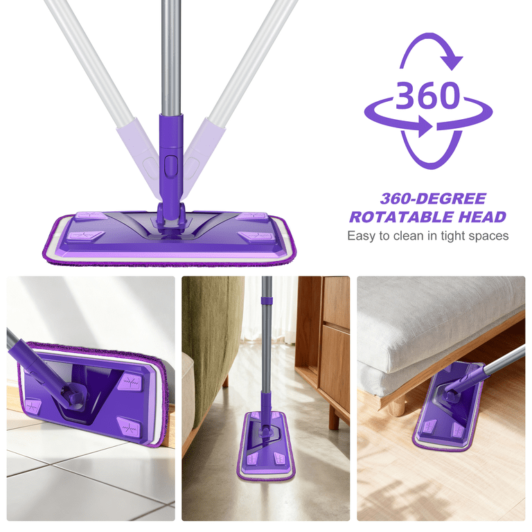 Sugarday Microfiber Wet Flat Mops for Floors photo 4