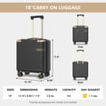 thumbnail image 4 of Joyway Valise de Cabine de 18 Po à Coque Rigide Légère avec Serrure TSA et Roulettes Multidirectionnelles, Homologuée par les Compagnies Aériennes., 4 of 8