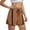 Brown, variant on Yievot Cotton Athletic Shorts for Women Striped Elastic Waist Drawstring Lightweight Workout Gym Running Shorts