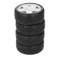 thumbnail image 3 of 4 PCS 1/8 GT RC Wheels Strong Grip Road Racing Tires Wear On Road Wheels With 17mm Adapter, 3 of 8