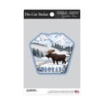 thumbnail image 2 of Die Cut Sticker Colorado, Moose, Winter Scene, Contour Vinyl Sticker 3 to 6 inches, (Waterproof Decal for Cars, Water Bottles, Laptops, Coolers), Large, 2 of 5