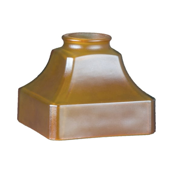 B&P Lamp® 2 1/4" Satin Amber Mission Shade