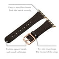 thumbnail image 2 of WFEAGL Genuine Leather iwatch Band for iWatch Series 38mm 40mm 41mm Coffee/Gold, 2 of 10