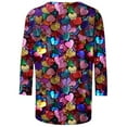 thumbnail image 4 of Summer Tops for Women Long Sleeve Athletic Shirt Workout Shirt Womens Cute Summer Top for Women Cold Gear Long Sleeve Casual T Compression T Spandex Purple 2XL, 4 of 5