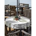 thumbnail image 2 of Outdoor Tablecloth with Umbrella Hole for Patio/Picnic/Party/Camping, Sage Green Leaves Waterproof Table Cloth Round Cover Washable, Willow Leaf Country Botanical Branches (Dia 54"), 2 of 8