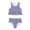 Blue, variant on Mercatoo Girl's 2Pcs Swimsuits Beach Sport Swimwear Vest Pleated Bikini Bathing Suit Summer Holiday Outdoor Swimwear