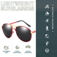 thumbnail image 3 of Gafas de sol polarizadas de tendencia de moda que conducen gafas de sol anti-ultravioleta, hechas de metal, 3 of 5