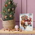 thumbnail image 2 of Highland Cow Advent Calendar 2025 - Highland Cow Ornaments Advent Calendar 2025,Highland Cow Christmas Decorations,Western Cowboy Highland Cow Cattle Hanging Ornaments Wooden for Xmas Tree Home Decor, 2 of 4