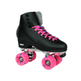 Epic Classic Black and Pink Quad Roller Skates