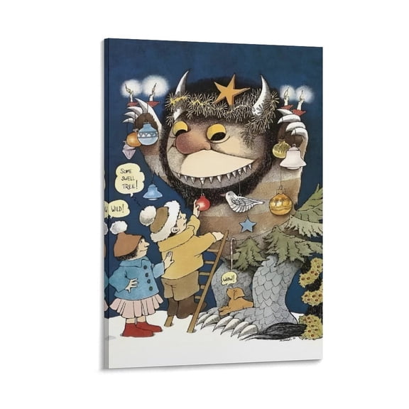 Maurice Sendak Print Painting (6) Art Poster Canvas Painting Decor Wall Print Photo Gifts Home Modern Decorative Posters 24x36inch(60x90cm)