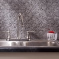 thumbnail image 2 of FASÄDE Lotus Decorative Vinyl Backsplash Panel in Galvanized Steel (6X6 Inch Sample), 2 of 5