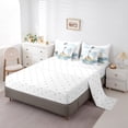thumbnail image 3 of YST Watercolor Lighthouse Comforter Set, 7-Piece, Nautical Theme, Queen, 3 of 4