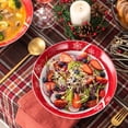 thumbnail image 6 of VEWEET, Series CHRISTMASDEER, 2-Piece Dinner Porcelain Bowl Set, Christmas Dinnerware Sets, 6 of 11