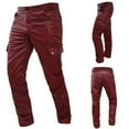 thumbnail image 2 of HBFAGFB Pantalon Homme Décontracté Sport Lacets Jambe Droite Ample Confortable Usage Quotidien Rouge Taille m, 2 of 5