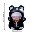 thumbnail image 3 of Halloween Mini Scene Blind Bag Figurine Ghost Pumpkin Bear DIY Decor Micro Landscape Accessory for Party Favor Gift (B), 3 of 6