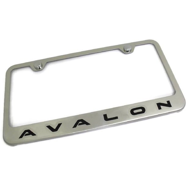 AutoGold Toyota Avalon Laser Etch on Polish Stainless Steel License