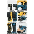 thumbnail image 3 of Multifunction Hammer Drill 18V Cordless Hammer Drill Ergonomic for Wood & Brick, 3 of 10