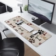 thumbnail image 2 of Long Mouse Pads for Desk,Paw Prints and Bones Desk Mats on Top Of Desks, Desk Mouse Pad Extra Large with 3mm Non-Slip Base and Stitched Edge for Gaming,Office,Work,Home 31.5"x11.8", 2 of 6