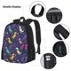 thumbnail image 3 of Disketp Colorful Dinosaur Mochila Estampada de Gran Capacidad con Lonchera y Estuche, Set de 3 Piezas para Estudiantes, 3 of 7