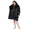 thumbnail image 1 of Oversized Hoodie Filt med Luva Svart Svart, 1 of 5