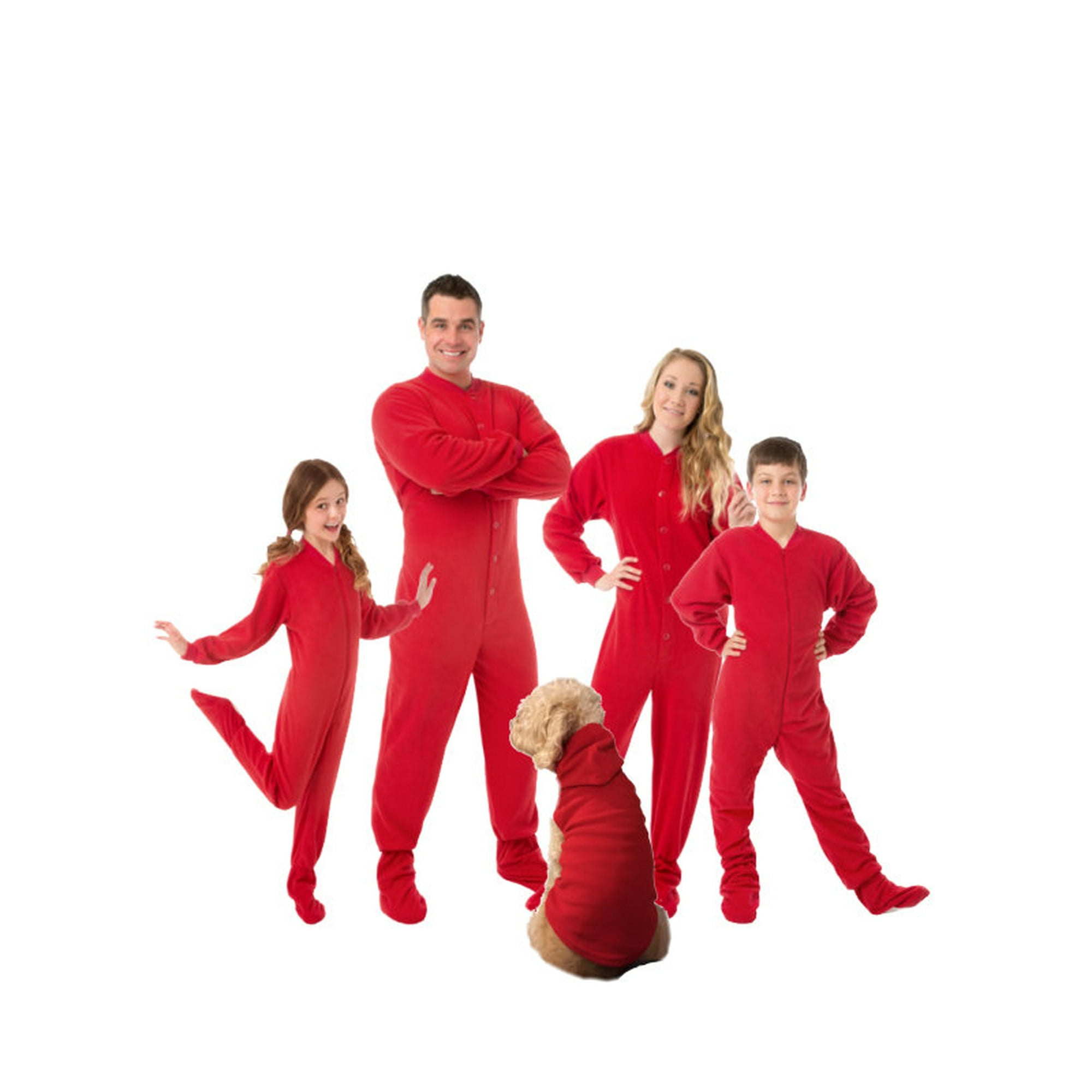 Matching footie pajamas sale