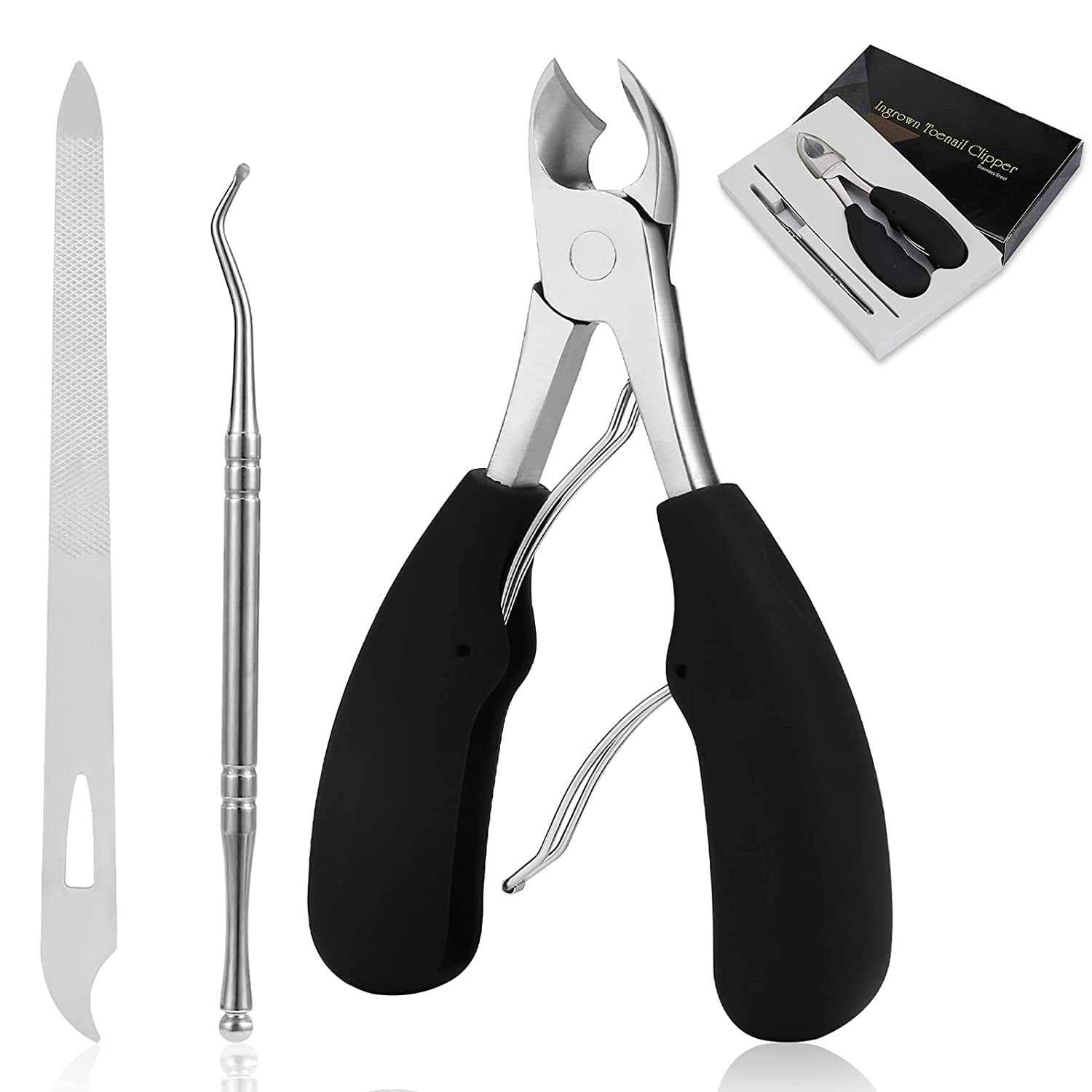 Artrylin Podiatrist Toenail Clippers professional Thick Ingrown Toe Nail Clippers For Men Seniors Pedicure Clippers Toenail Cutters Super Sharp