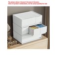 thumbnail image 3 of 1pc Plastic Desktop Organizer Drawer Cosmetic Storage Box, Freely Stackable, Multi-layered, Suitable For Jewelry, Makeup And Other Small Items, 3 of 5