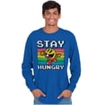thumbnail image 5 of PACMAN Stay Hungry Funny Food Gamer Long Sleeve TShirt Men Women Brisco Brands X, 5 of 6