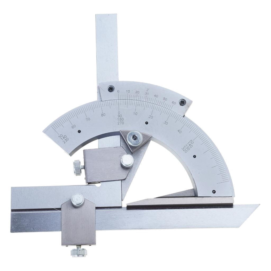 CEORPER Metal Vernier Bevel Protractor 0-320° Angles Measure Rulers Measurement Instrument for Woodworking/Construction