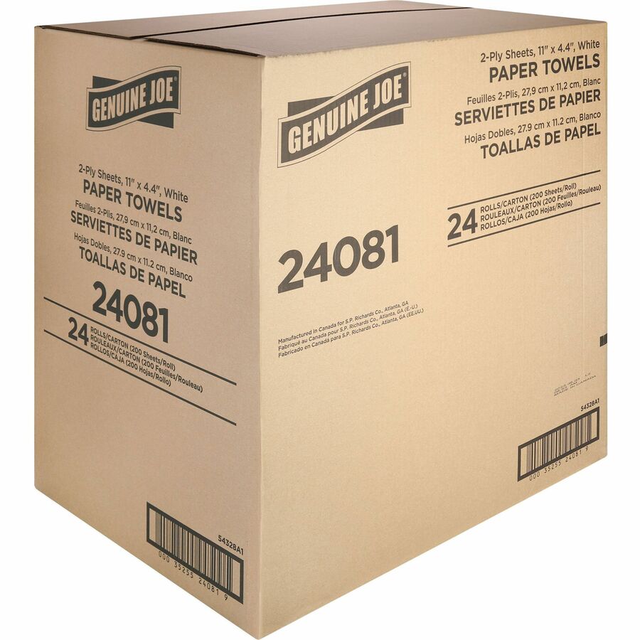 Genuine Joe 2-Ply Paper Towels, 24 Roll Carton photo 2
