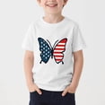 thumbnail image 2 of FAVIPT 4th of July Shirts Girl 250 Years Boys and Girls American Flag Shirt Red White Blue Tshirt Independence Day Tee White,3-4Years, 2 of 6