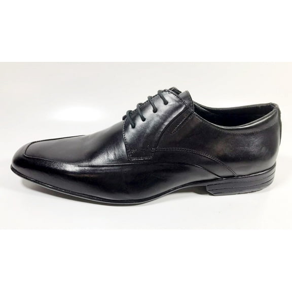 Sarreti Men's Moc Toe Oxford Leather Shoes 17488, Black - Size 11