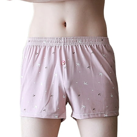 

HEVIRGO Soutong Men Stretchy Underpants Comfortable Polyester Fine Seaming Boxer Brief for Inside Wear