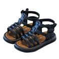thumbnail image 2 of SGFCWSX Girls Casual Sandals Kids Gladiator Bunny Adjustable Strap Open Toe Summer Shoes Black Size 9 Toddler, 2 of 3