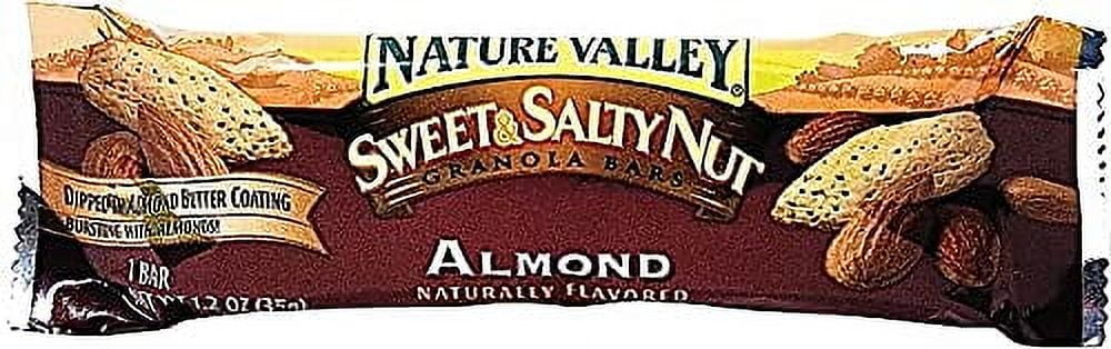 Nature Valley Granola Bars, Sweet And Salty Nut Almond Cereal, 1.2 Oz Bar, 16/box