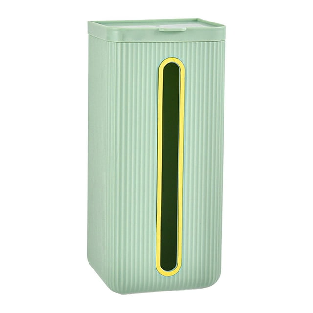 Caja de pañuelos rectangular multifuncional impermeable para pared con funda para toallas faciales Verde