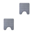 thumbnail image 2 of Alfombrilla de baño Yuarrent de Ajuste universal gris 50x60cm 2piezas, 2 of 4