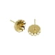 thumbnail image 3 of 20 piezas de aretes de cabujón de flores en blanco con ajuste de bisel dorado claro Luz de oro Sunnimix Los espacios en blanco del pendiente, 3 of 7
