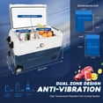 thumbnail image 6 of 45L Car Refrigerator, Portable Freezer Car Fridge with WIFI APP Control & Dual Zone, 12/24V DC, -4℉-68℉ Electric Compressor Cooler, 6 of 9