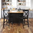 thumbnail image 3 of Homestyles Nantucket Wood 3 Piece Kitchen Island Set in Black, 3 of 12