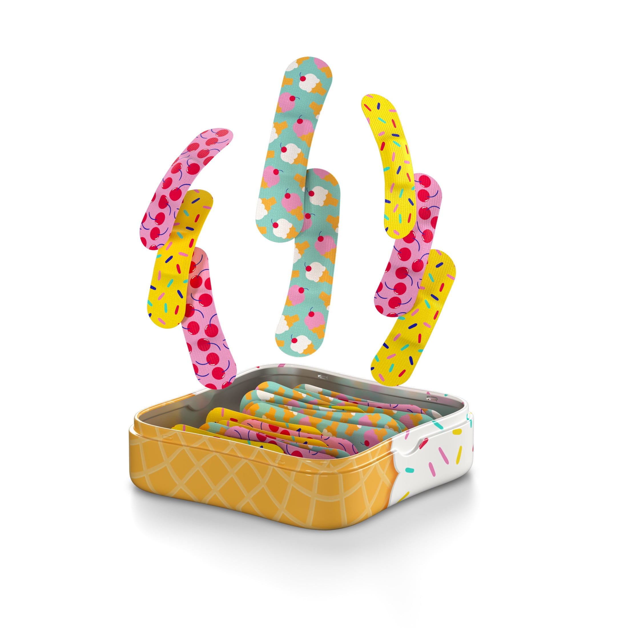 Welly Flex Fabric Adhesive Bandages Ice Cream 48ct